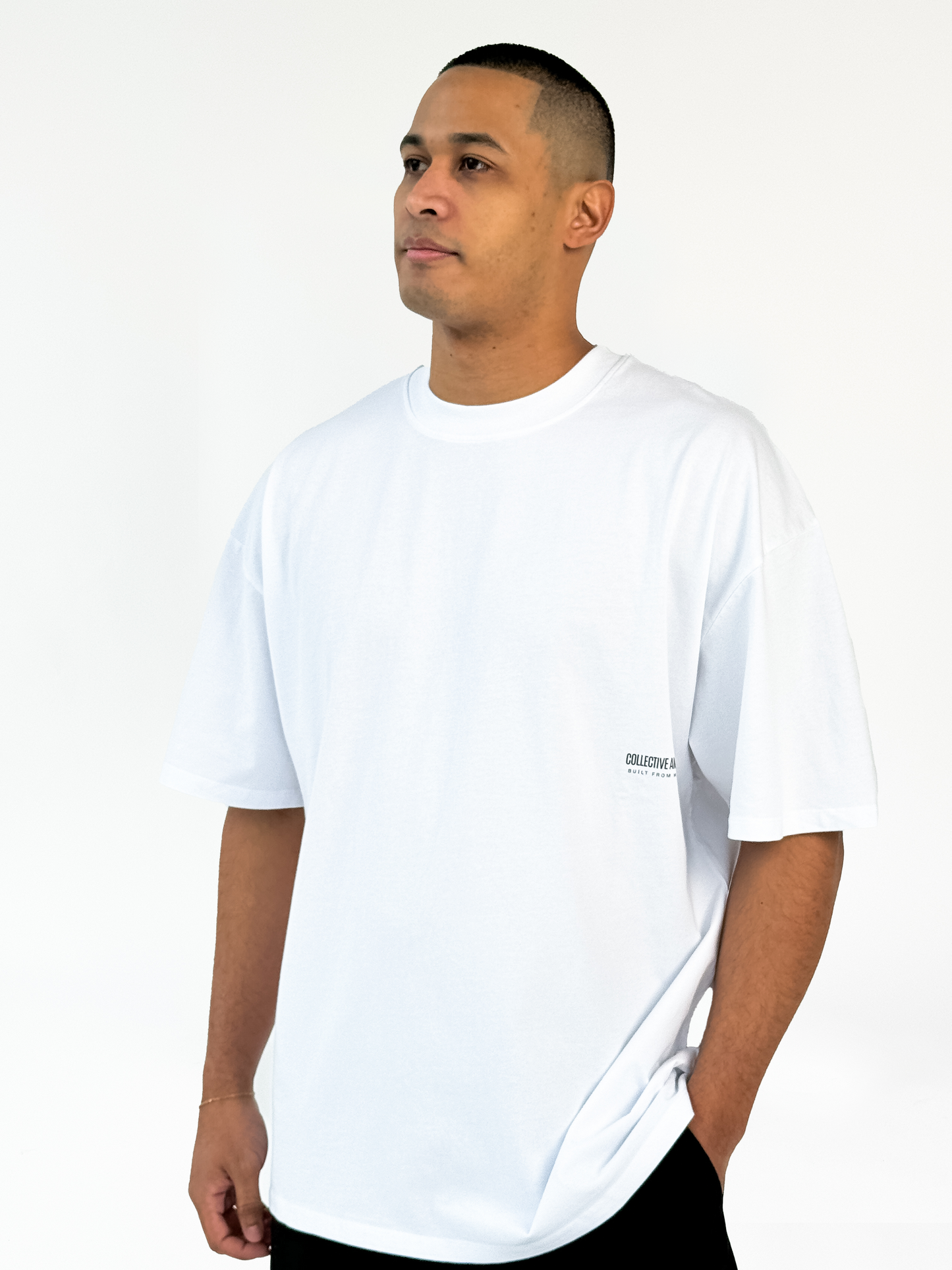 All White Founder's Club Oversized Shirt