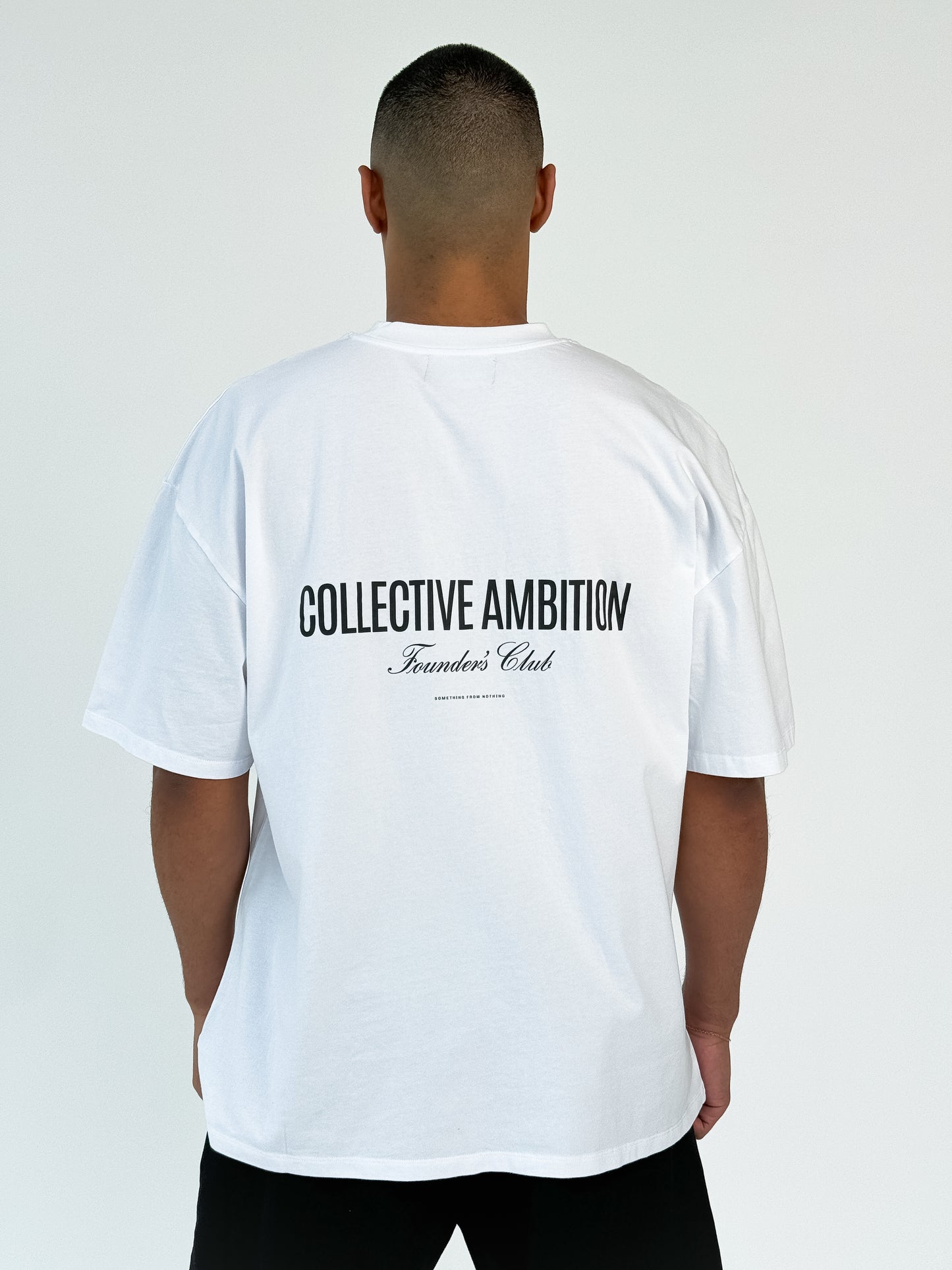 All White Founder's Club Oversized Shirt