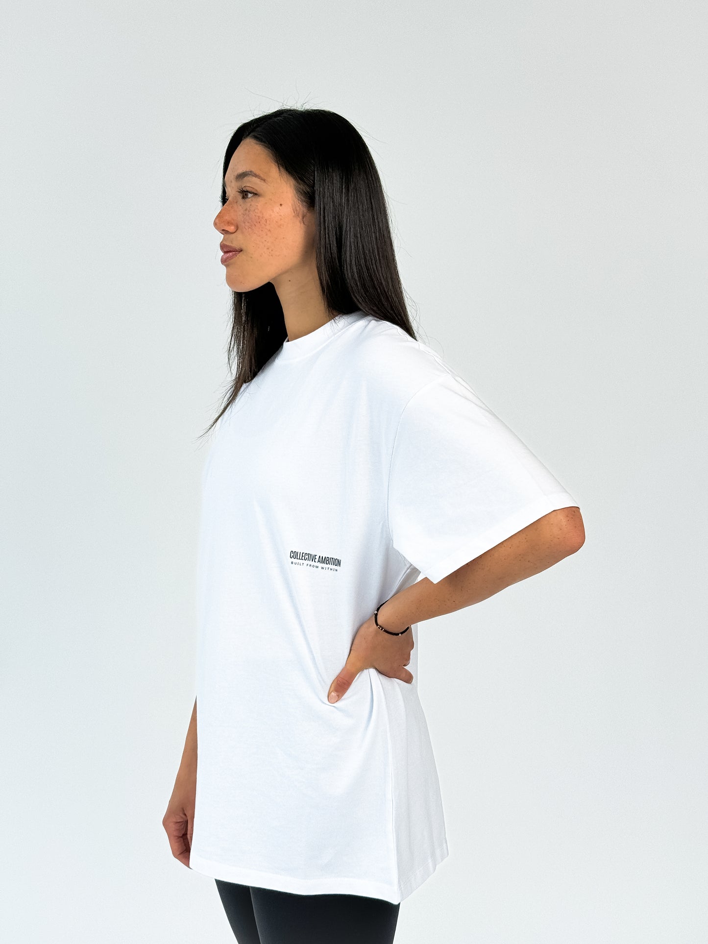 All White Founder's Club Oversized Shirt