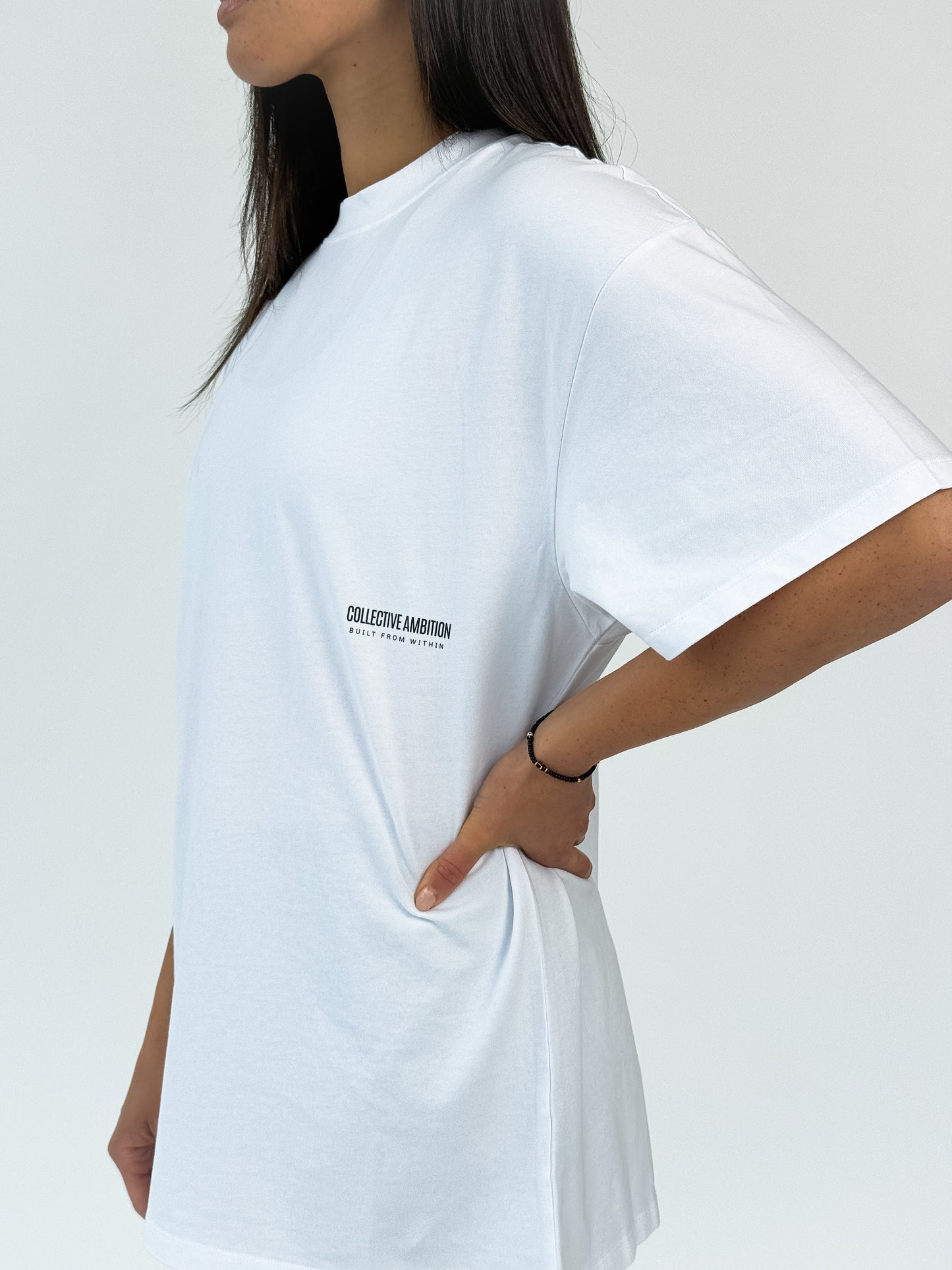 All White Founder's Club Oversized Shirt