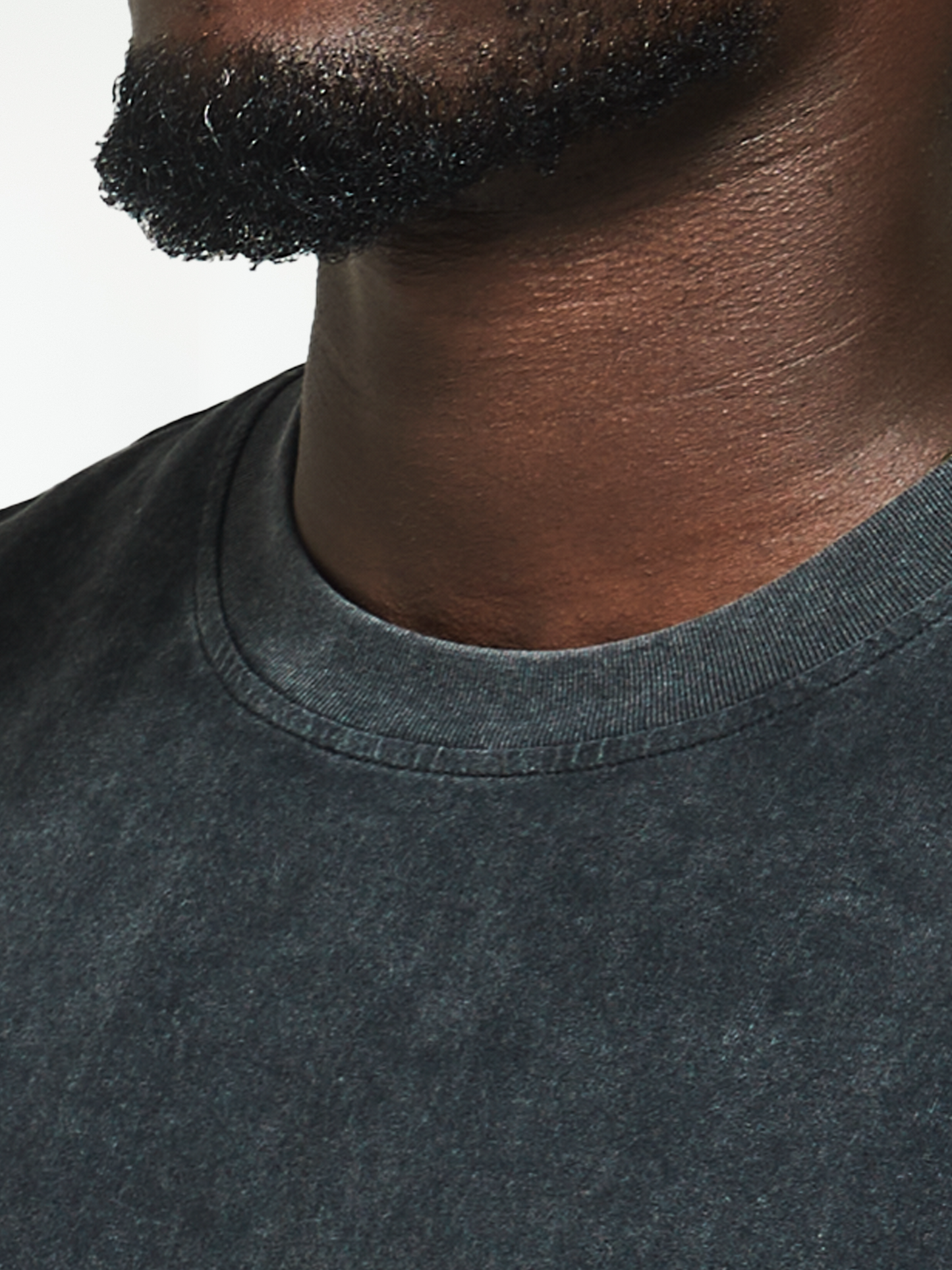 Men's Acid Wash Black - Oversized Training Tee