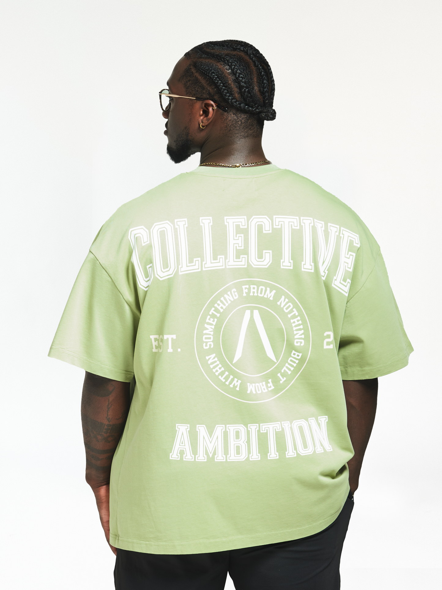 Men's Military Green - Oversized Lifting Tee