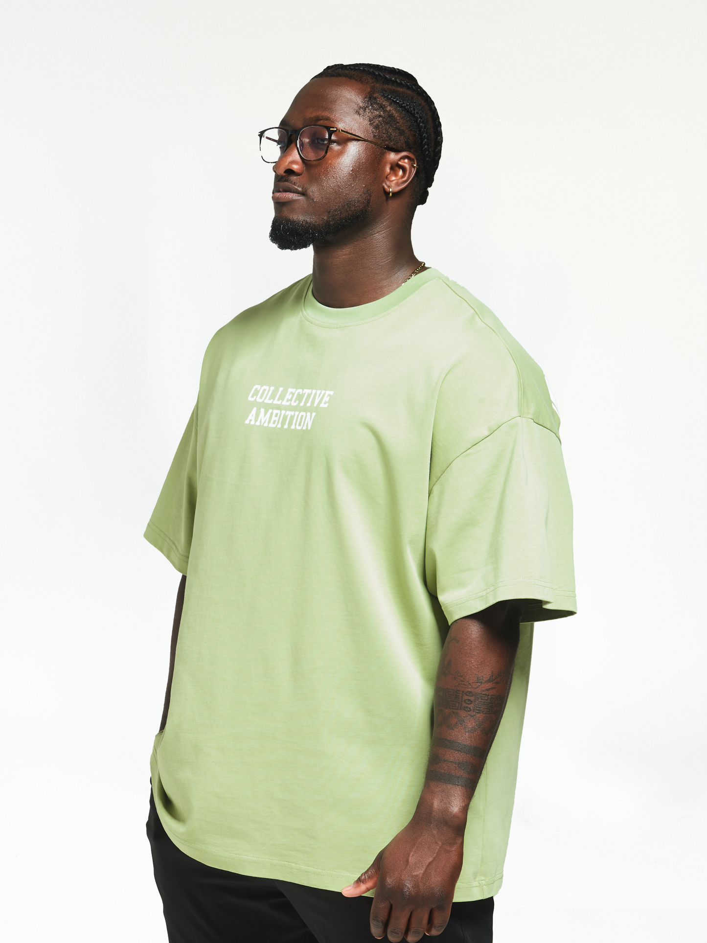 Men's Military Green - Oversized Lifting Tee