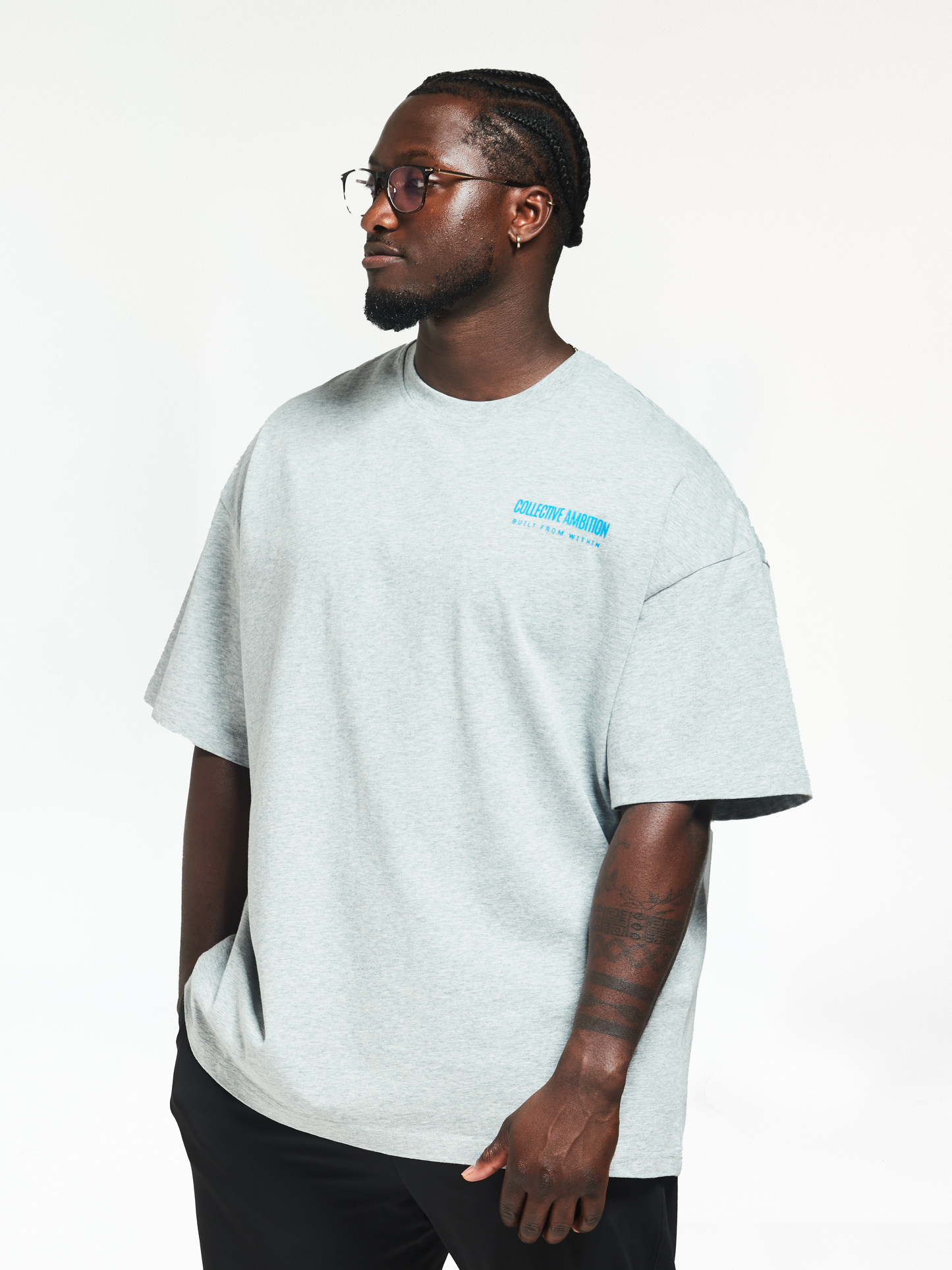 Men's Heather Grey - Oversized Lifting Tee