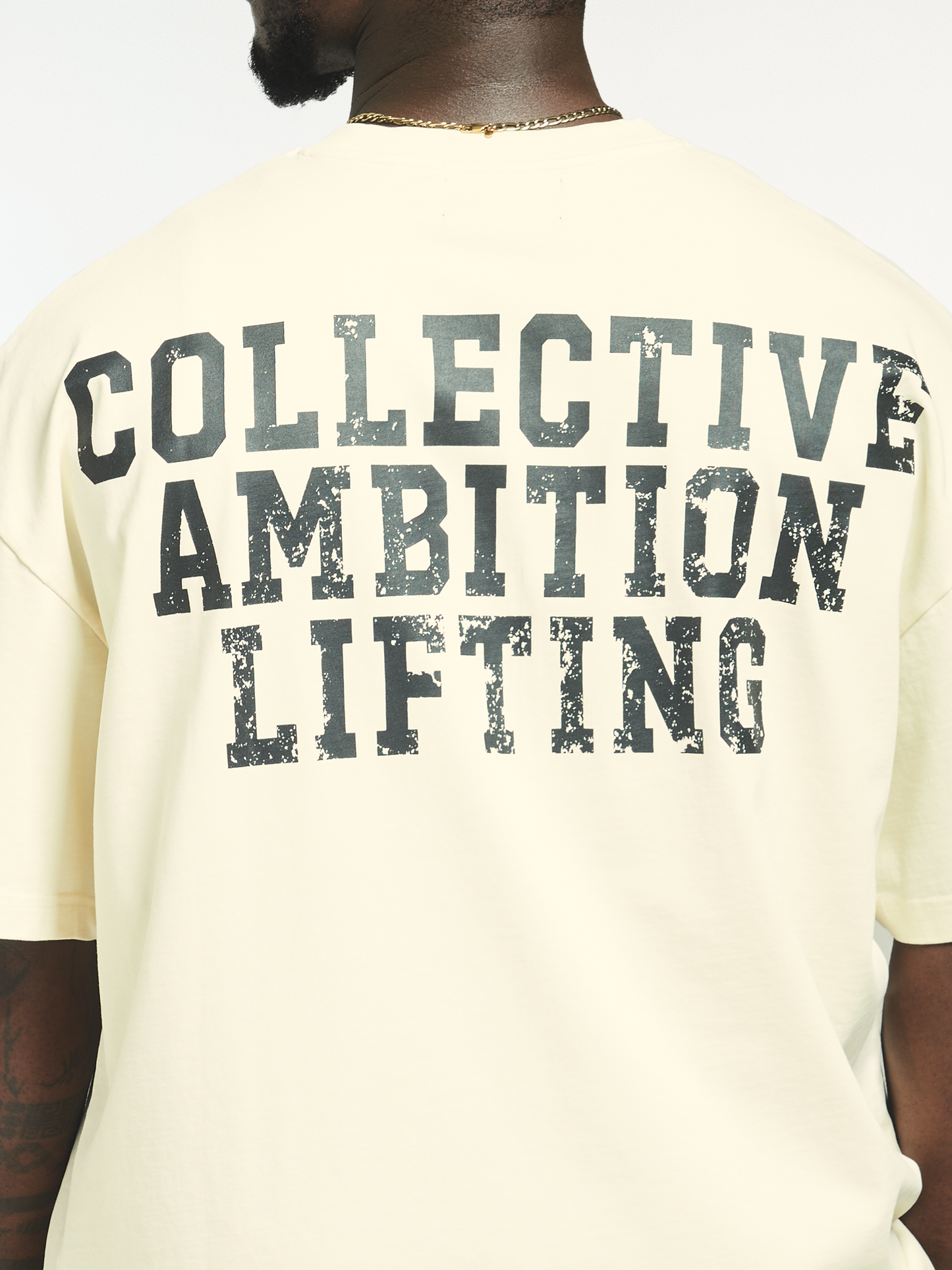 Men's Off White - Oversized Lifting Tee
