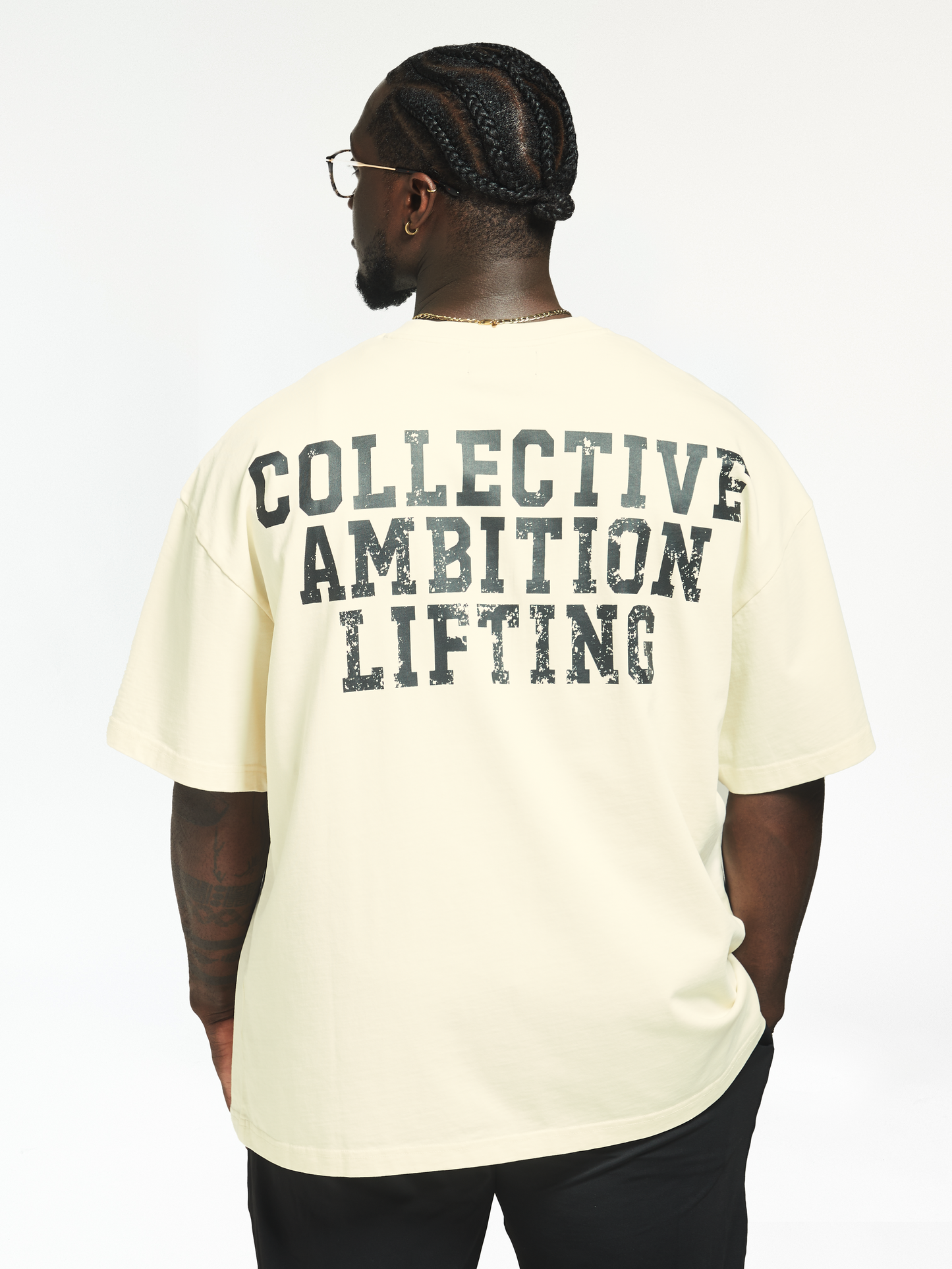 Men's Off White - Oversized Lifting Tee