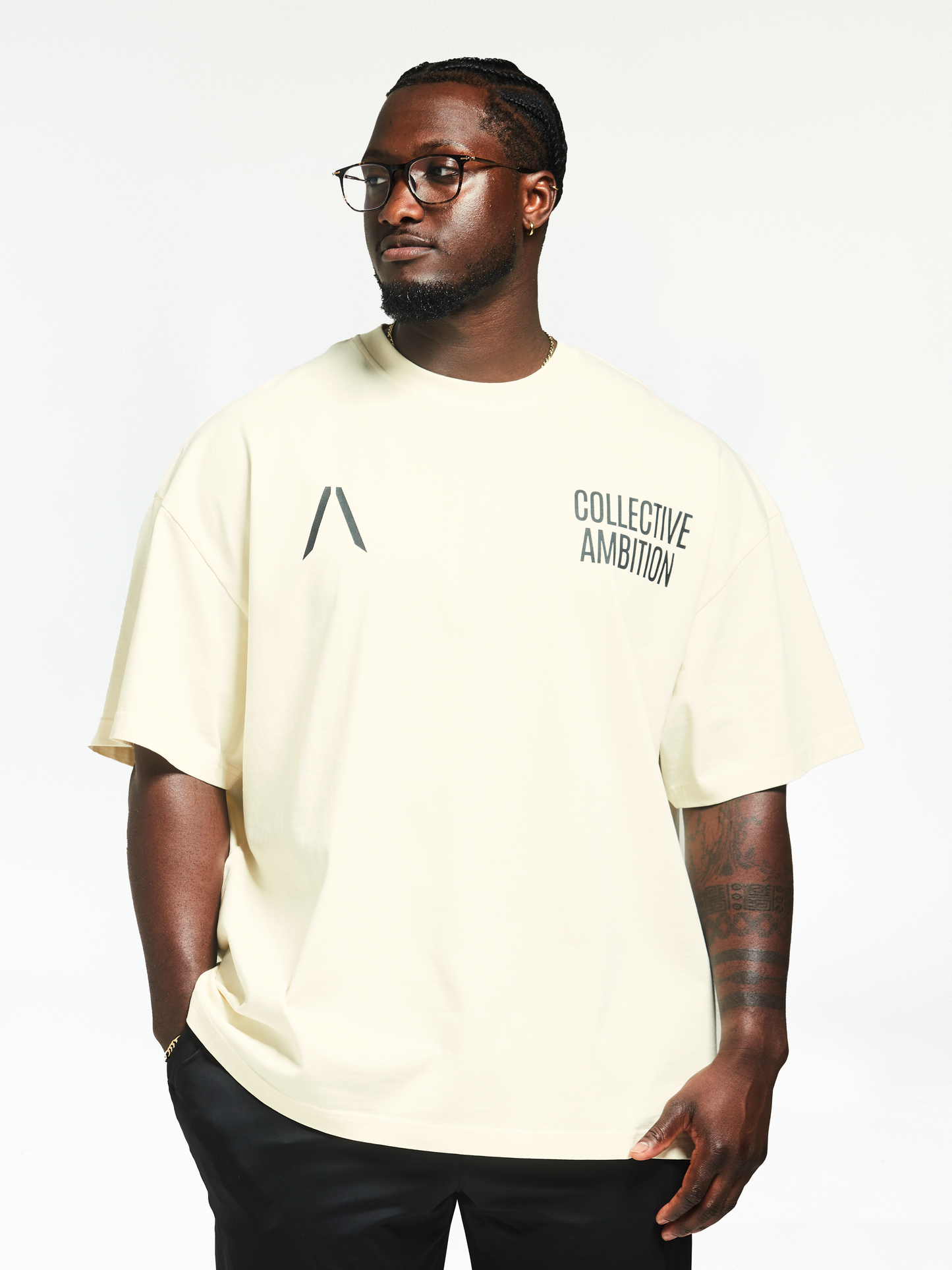 Men's Off White - Oversized Lifting Tee