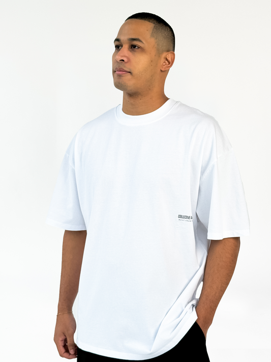 All White Founder's Club Oversized Shirt