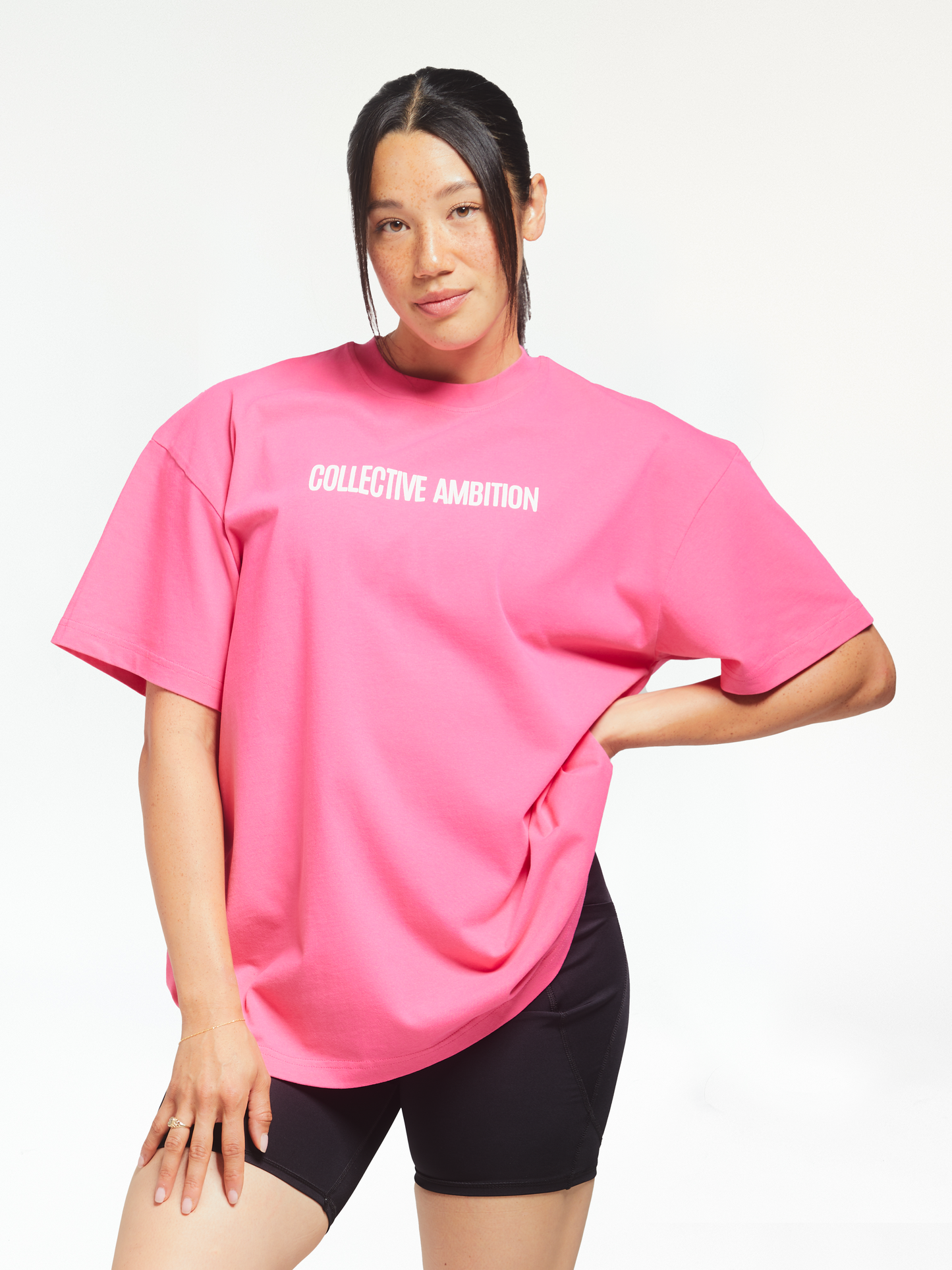 Women's Bubble Gum - Oversized Lifting Tee