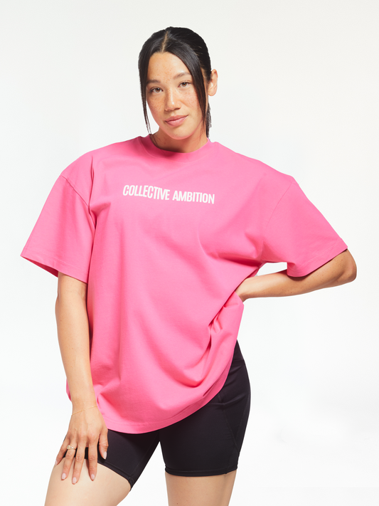 Women's Bubble Gum - Oversized Lifting Tee