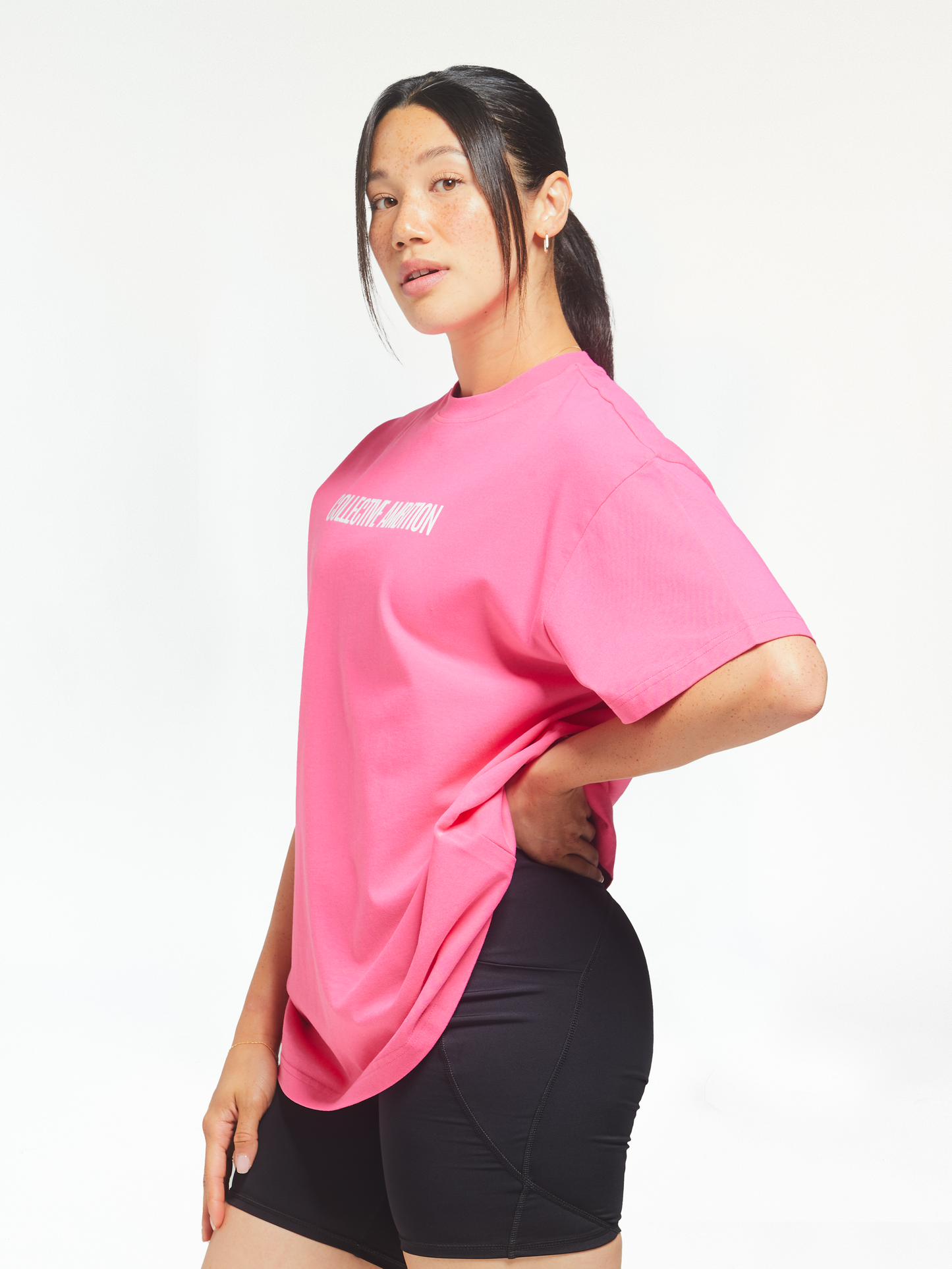Women's Bubble Gum - Oversized Lifting Tee