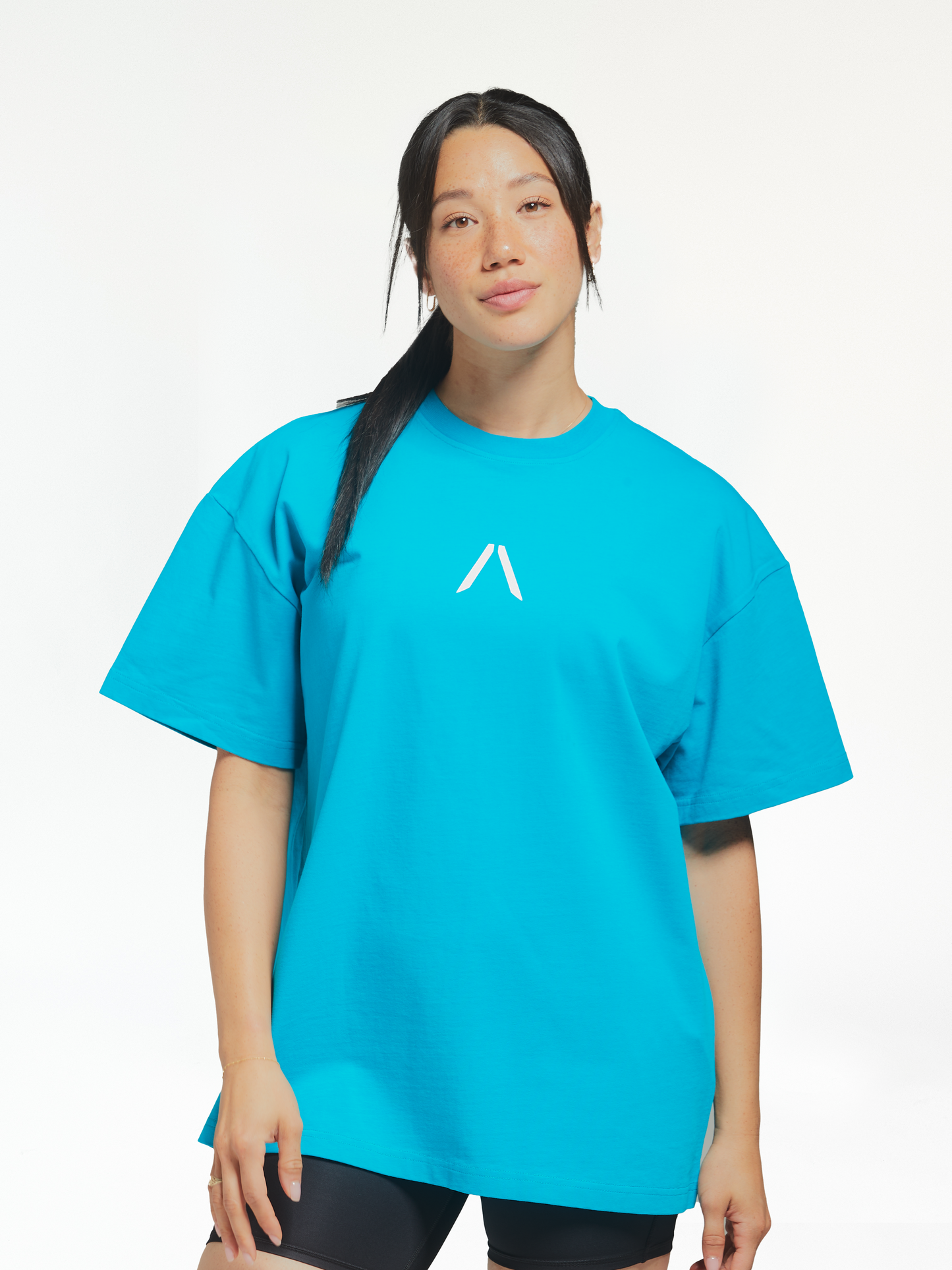 Women's Ocean Blue - Oversized Lifting Tee