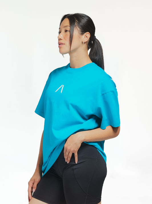 Women's Ocean Blue - Oversized Lifting Tee