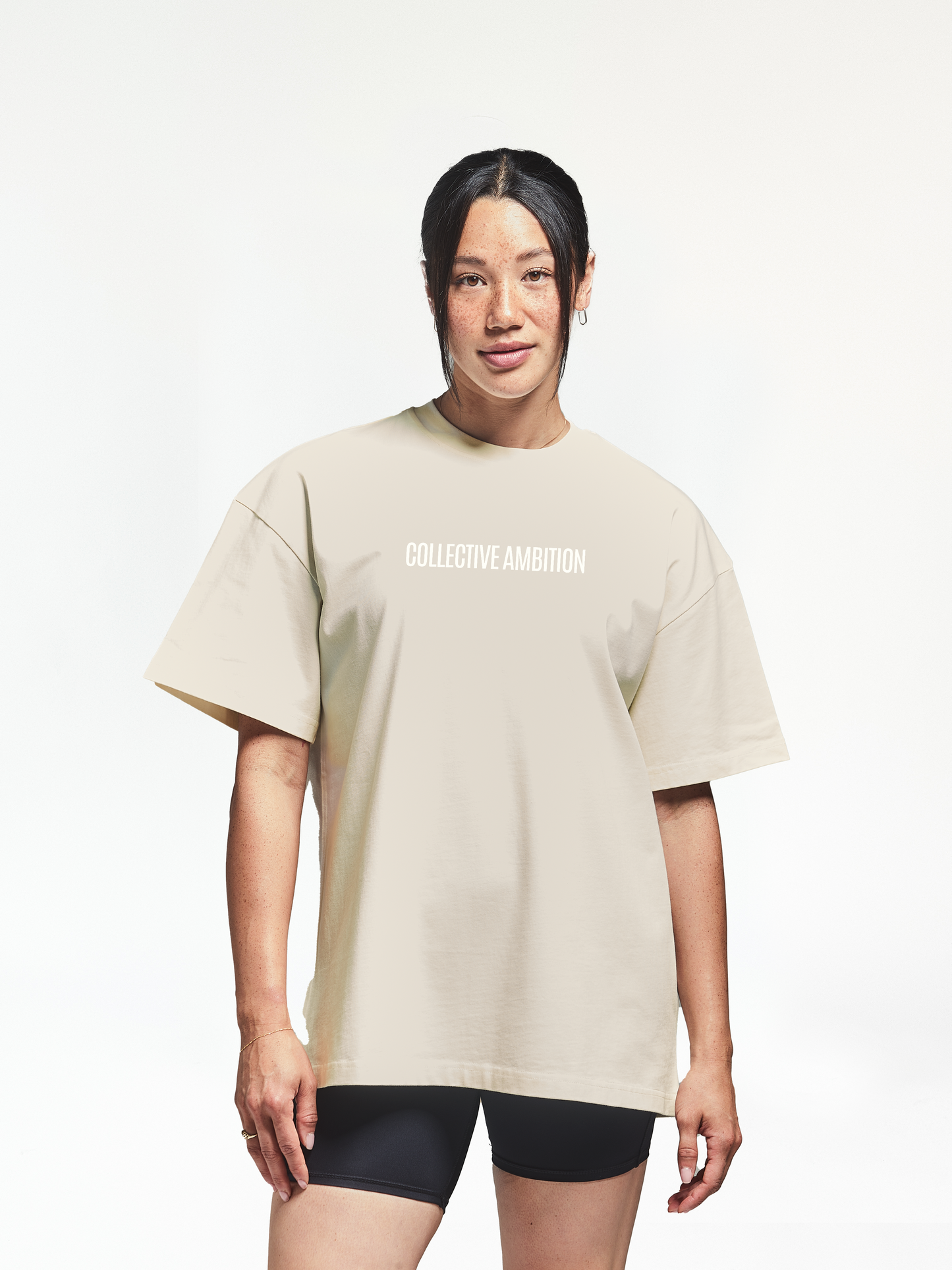 Women's Sand - Oversized Lifting Essentials Tee